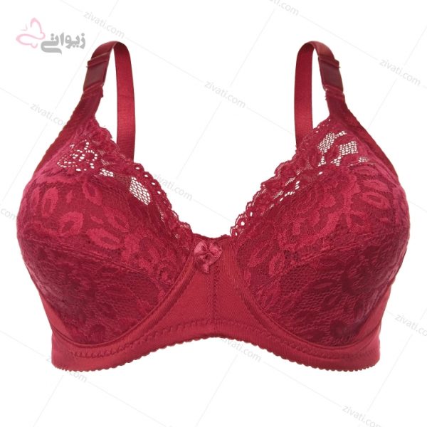 سوتین سایز بزرگ گیپوری با یک اسفنج بسیار نازک درجه یک در 10 رنگ - تصویر 1