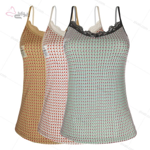 10dc0c0d83cf5ec5b13a99f94232defb_l تاپ زنانه ترک نخی خانگی اعلا طرح دار در سه رنگ مختلف - تصویر 1
