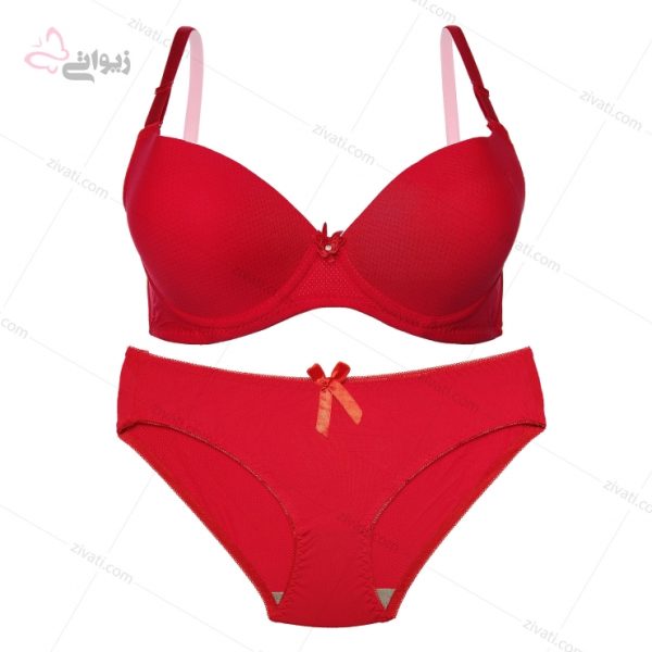 ست شورت و سوتین اسفنجی فنردار ساده درجه یک در چهار رنگ - تصویر 1