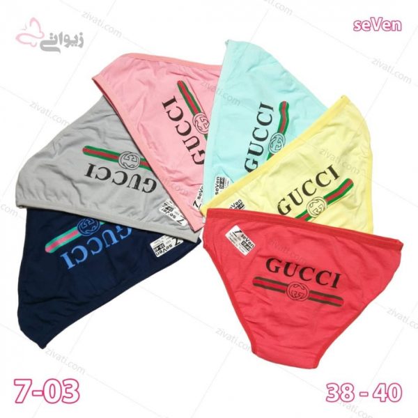 21c2057baa4673128262f3a672cb4d44_l بسته جین شورت زنانه اسلیپ نخی با کیفیت سون seVen طرح گوچی Gucci در شش رنگبندی - تصویر 1