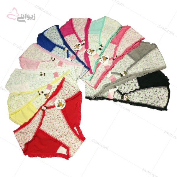 شورت زنانه فانتزی پارچه نخی گلدار ضد حساسیت تی تی - تصویر 1