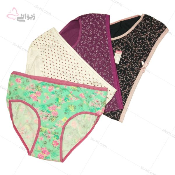 بسته شورت زنانه ترک نخی درجه یک در چهار طرح و رنگ - تصویر 1