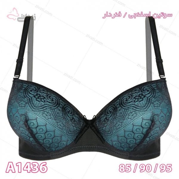 سوتین تک اسفنجی فنردار طرح تورگلدار بسته عمده ۶تایی - تصویر 1