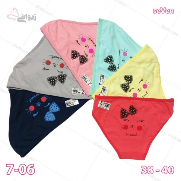5349044b9184f22c8695d2b44a772392_l بسته جین شورت زنانه اسلیپ نخی با کیفیت سون seVen طرح کارتونی So Sweet در شش رنگبندی - تصویر 1