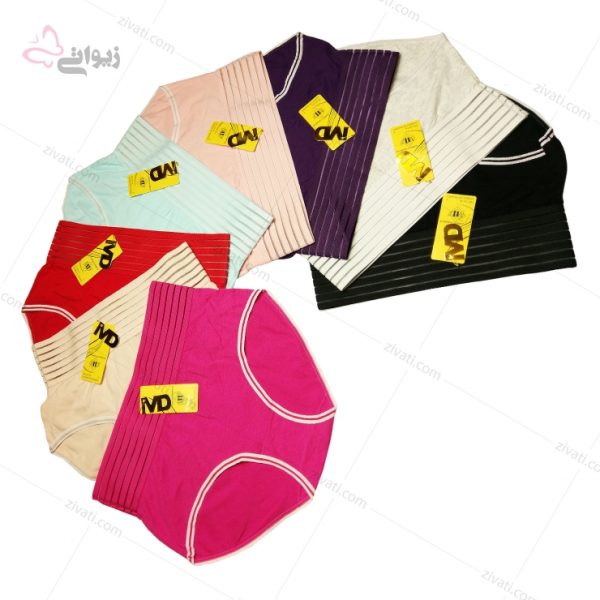 539ae9434274fcaedab8deb6007ffb6b_l شورت زنانه نخی کش پهن گن دار - تصویر 1