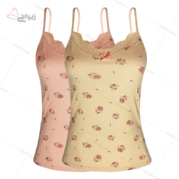 6648f45035a47efdafeee4d3f3f056e4_l تاپ زنانه ترک نخی خانگی طرح گلدار - تصویر 1