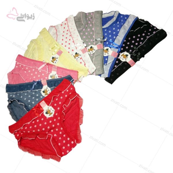 6964130a6e5a2ce8c5a7fab6251afd2e_l شورت زنانه فانتزی نخی لبه توردار خال درشت تی تی - تصویر 1