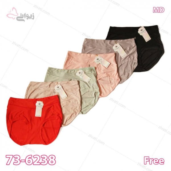 83ff2b77f135f9bff36e0a24e1a73d5a_l شورت زنانه نخی فاق بلند ساده بسته جینی عمده ۱۲ عددی - تصویر 1
