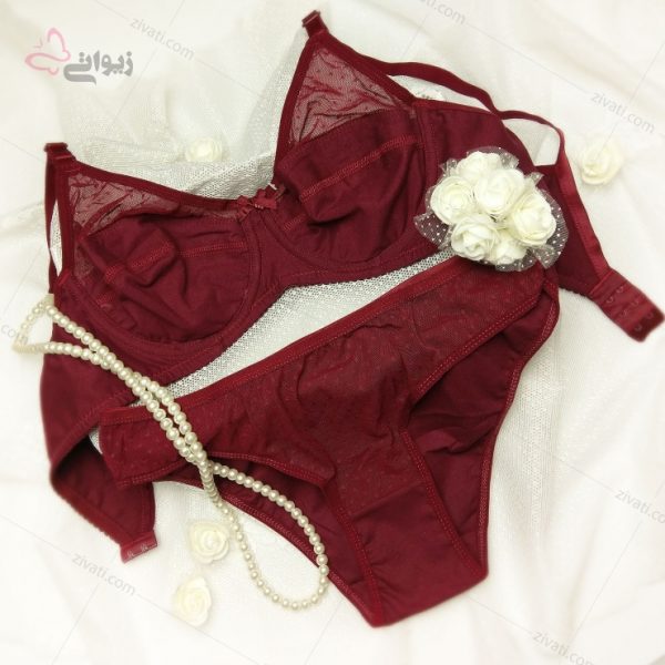 90c8a860751b252e58c26f97e05856c4_l ست شورت و سوتین نخی بدون اسفنج فنردار انوشه در 16 رنگ - تصویر 1