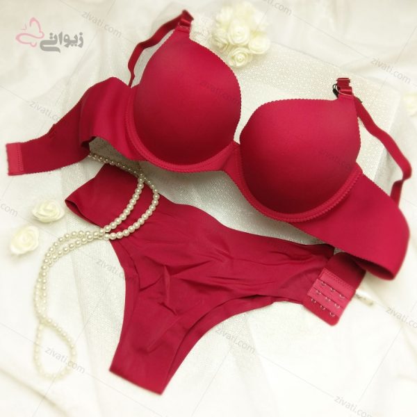 ست سوتین و شورت لیزری اسفنجی فنردار ساده برند با کیفیت کایلانی - تصویر 1