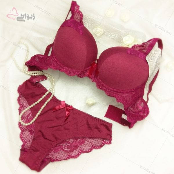 ست سوتین و شورت پشت توری فانتزی مجلسی خارجی درجه یک - تصویر 1