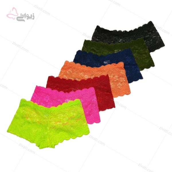 شورت فانتزی تمام گیپور زنانه پادار با کیفیت مارک دنیز - تصویر 1