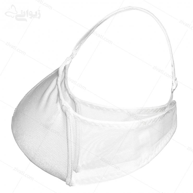 bra-anoosheh-203-side سوتین تک بدون کاپ فنردار فانتزی سفید انوشه 203