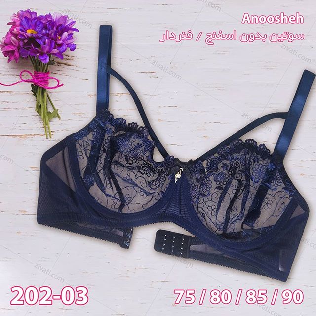 bra-d8a7d986d988d8b4d987-202-03-2-17092019184828-32524 سوتین تک توری درجه یک انوشه بدون اسفنج فنردار بسته عمده چهار عددی Anoosheh