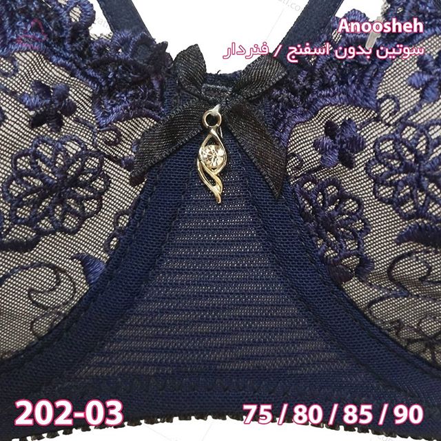 bra-d8a7d986d988d8b4d987-202-03-2-17092019184828-40040 سوتین تک توری درجه یک انوشه بدون اسفنج فنردار بسته عمده چهار عددی Anoosheh