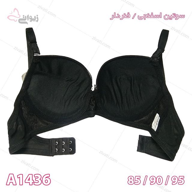 سوتین تک اسفنجی فنردار طرح تورگلدار بسته عمده ۶تایی