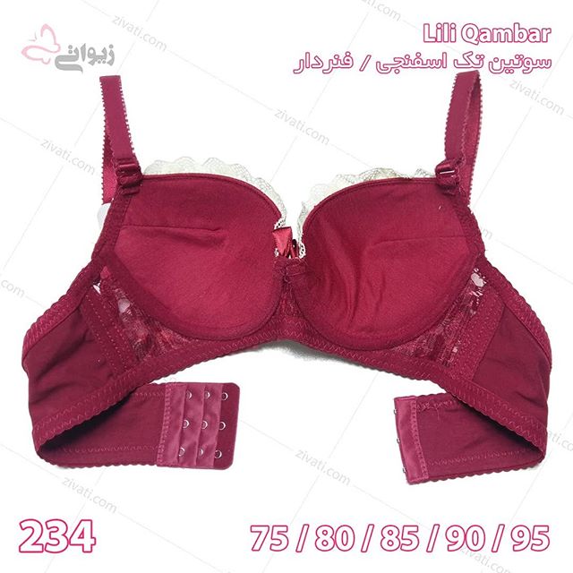 سوتین تک اسفنجی فنردار درجه یک در هفت رنگبندی
