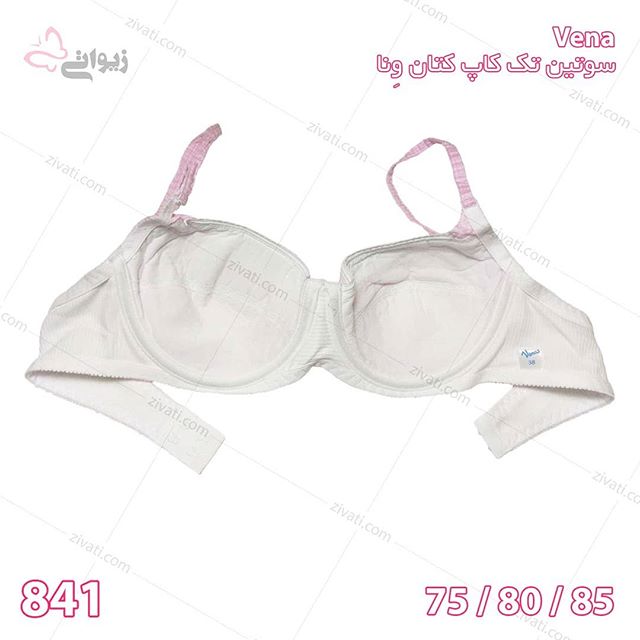 bra-vena-841-06052019075819-10062 سوتین تک کاپ کتان فنردار طرح چهارخانه ریز با اسفنج نازک درجه یک ونا