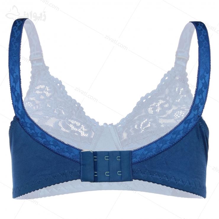 bra-zivati-160-darkblue-back سوتین تک گیپوری بدون فنر بدون اسفنج زیواتی رنگ آبی