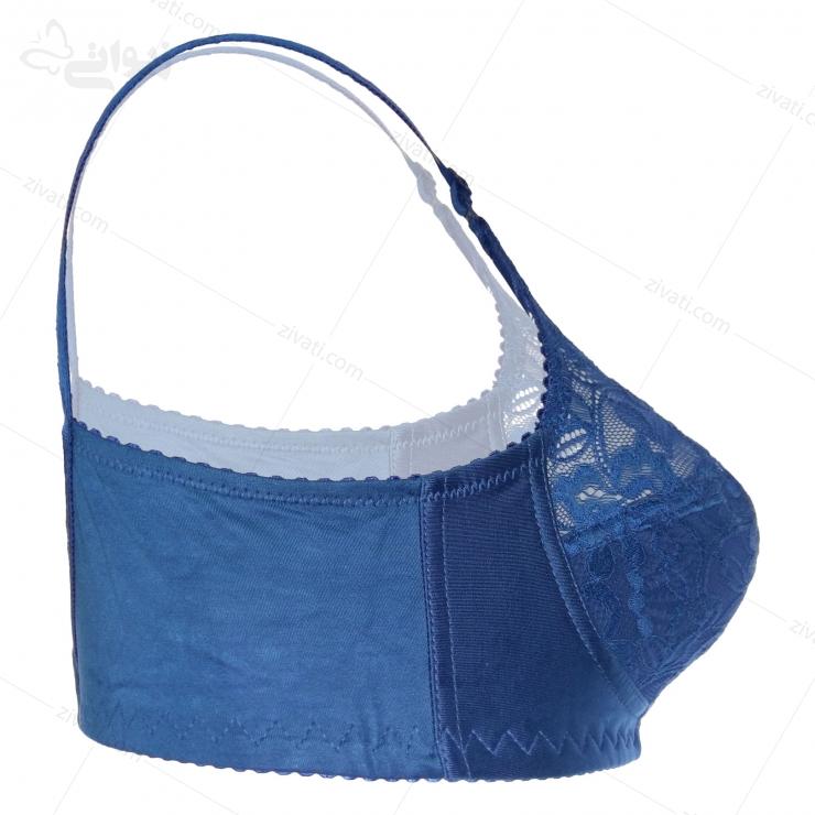bra-zivati-160-darkblue-side سوتین تک گیپوری بدون فنر بدون اسفنج زیواتی رنگ آبی