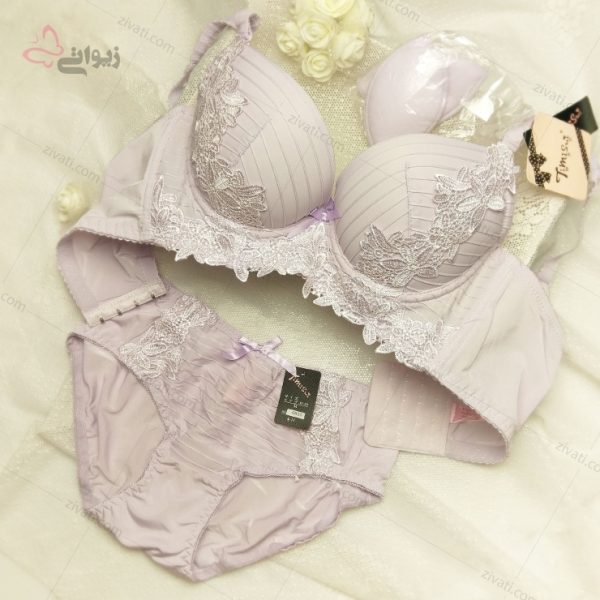 c230427c303c0684b5582388f5d0dfd7_l ست لباس زیر زنانه شامل شورت و سوتین فانتزی فنردار اسفنجی - تصویر 1