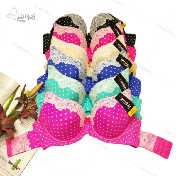 e8dcebfd55c9d5d7bbfc0a0f8263a6f3_l سوتین تک اسفنجی خالدار سایز بزرگ با کیفیت فنردار - تصویر 1
