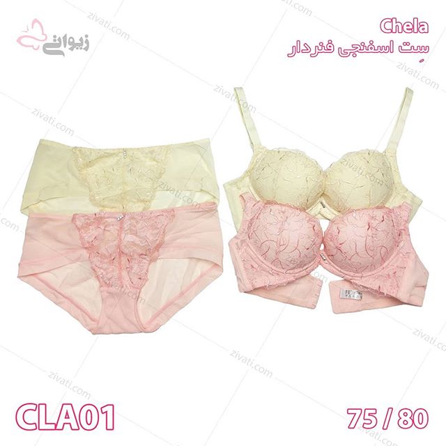 set-chela-cla01-20022019010445-13481 ست لباس زیر شورت سوتین اسفنجی فنردار چلا درجه یک