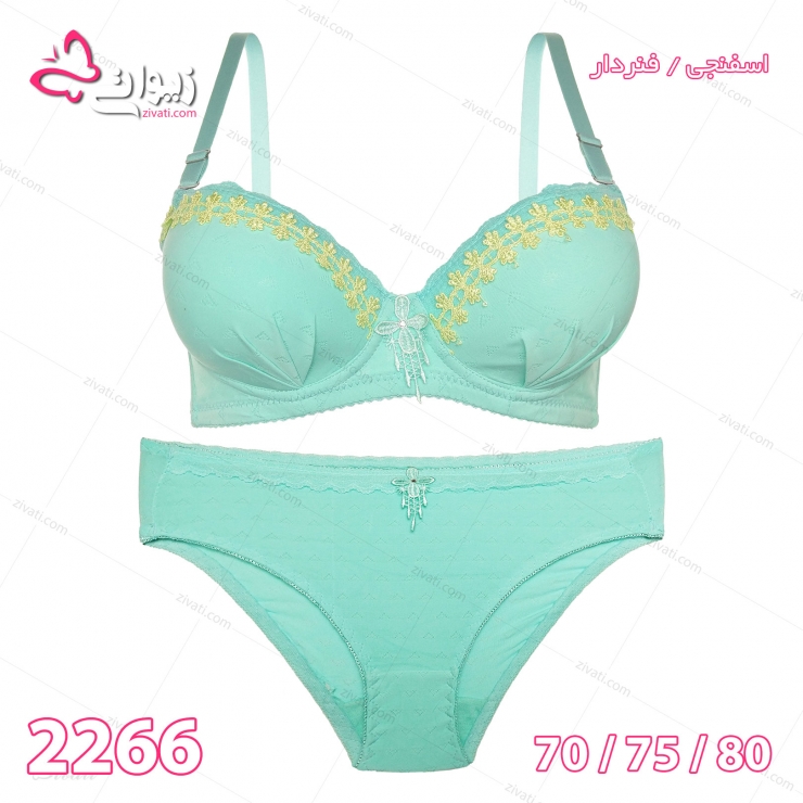 set-chini-2266-lightgreen-front لباس زیر عمده ست شورت و سوتین دخترانه