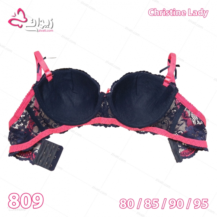 set-cl-809-darkblue-bra-back لباس زیر زنانه فانتزی تور
