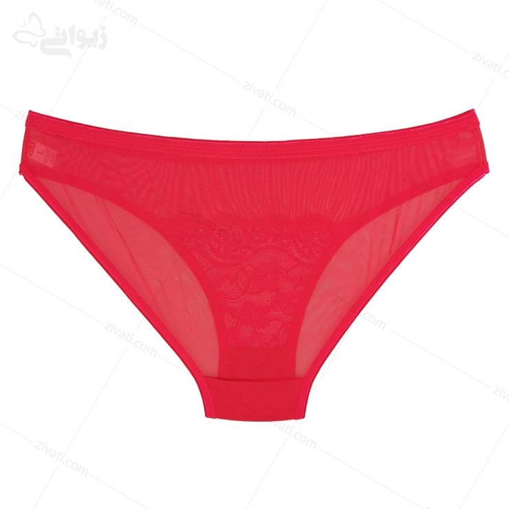 set-dn-875-sharppink-short-back ست شورت و سوتین گیپوری فنردا بدون اسفنج رنگ قرمز فانتزی دلنشین dn