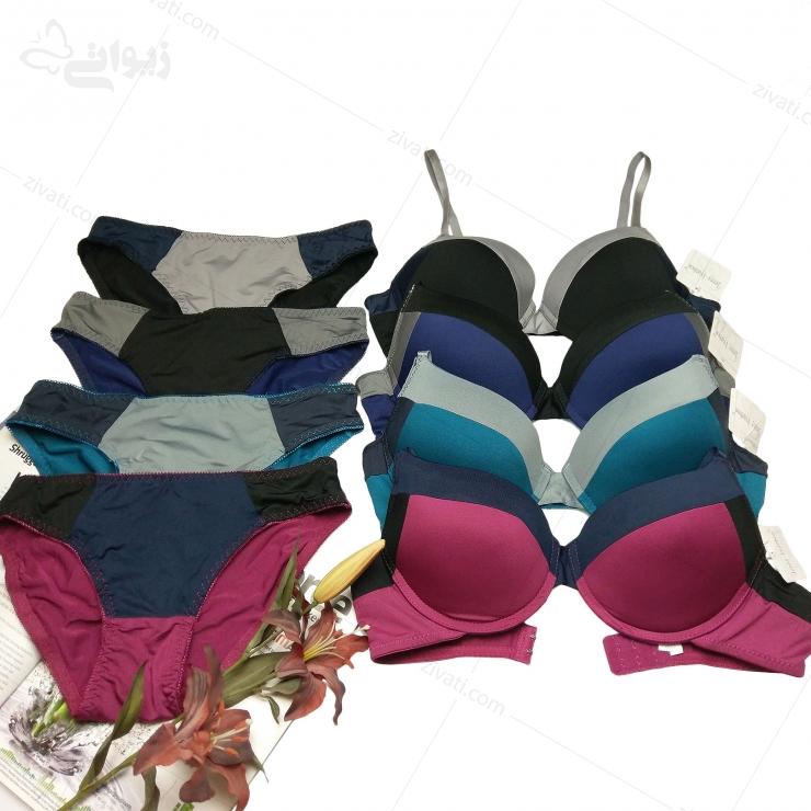 set-ji-431-multicolor شورت و سوتین ست کیفیت بالا سه رنگ