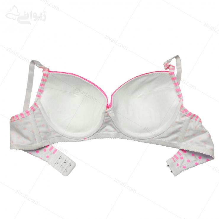 set-kailanni-13015-pink-bra-cup ست شورت و سوتین اسفنجی خال خال کایلانی