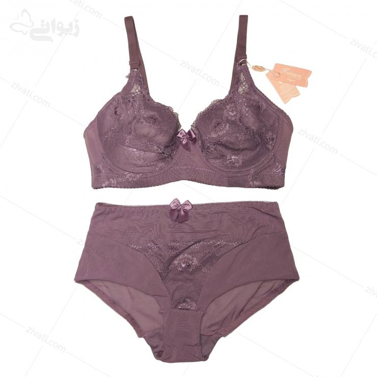 set-kailanni-k14014-purple-front ست سوتین غیر اسفنجی و شورت فاق بلند زنانه فانتزی کایلانی در پنج رنگبندی