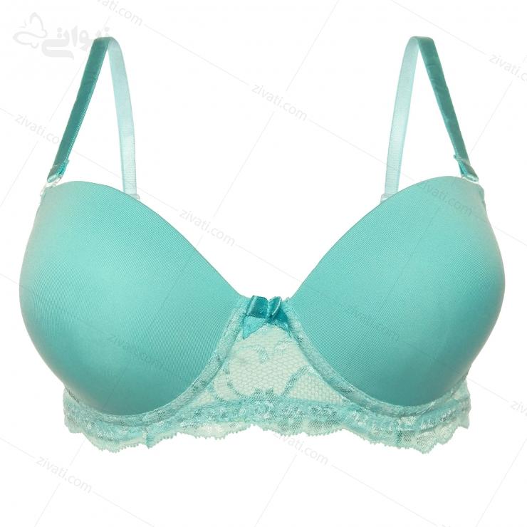 set-turk-u110-blue-bra-front ست شورت و سوتین جدید ترک پوش اپ جک دار درجه یک
