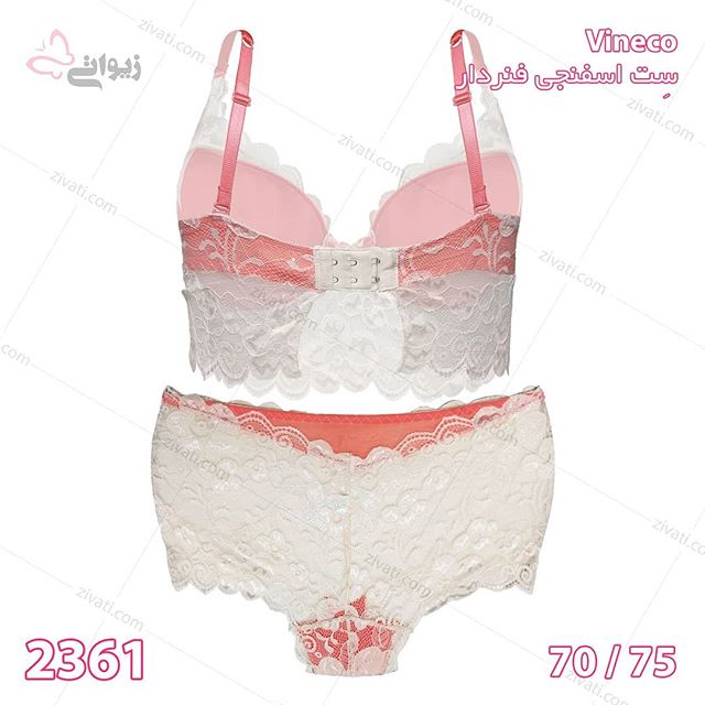 set-vineco-2361-19022019143616-10000 ست شورت سوتین اسفنجی فنردار فانتزی توردار vineco وینکو با باکسر