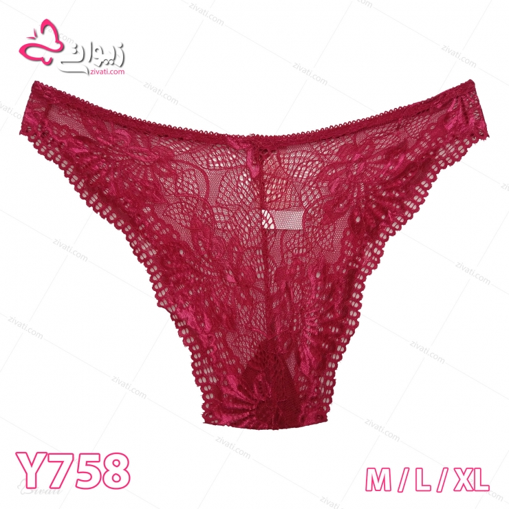 short-chini-y758-m-l-xl-darkred-back لباس زیر عمده شورت تور گیپور