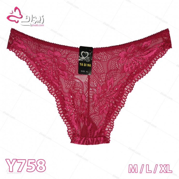 short-chini-y758-m-l-xl-darkred-front لباس زیر عمده شورت تور گیپور