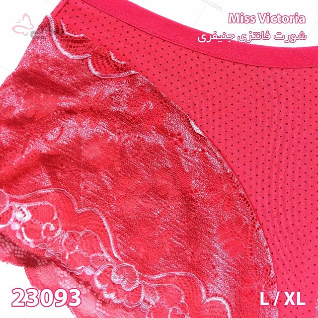 short-miss20victoria-23093-2-19012020090535-49187 شورت زنانه جنیفری نخ و تور فانتزی خالدار بسته جین ۱۲ تایی