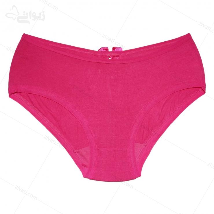 short-tt-1086-darkpink-front-l شورت زنانه نخی گیاهی ضد حساسیت فانتزی پشت باز تی تی
