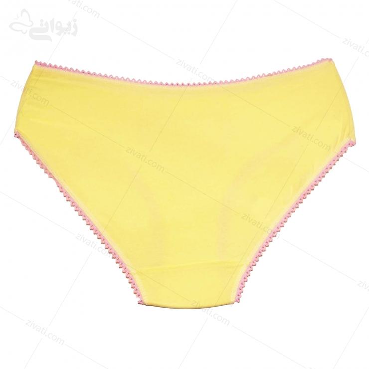 short-tt-3200-yellow-back شورت زنانه فانتزی نخی گیاهی ضد حساسیت طرح قلب تیتی