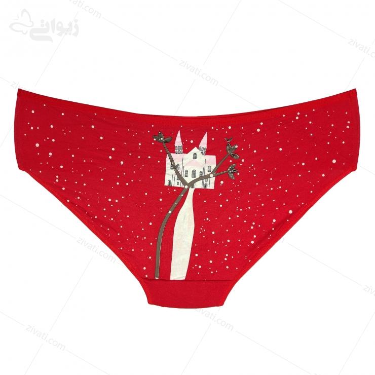 short-tt-53332-red-back-l-1 شورت زنانه گیاهی ضد حساسیت پشت طرحدار تی تی