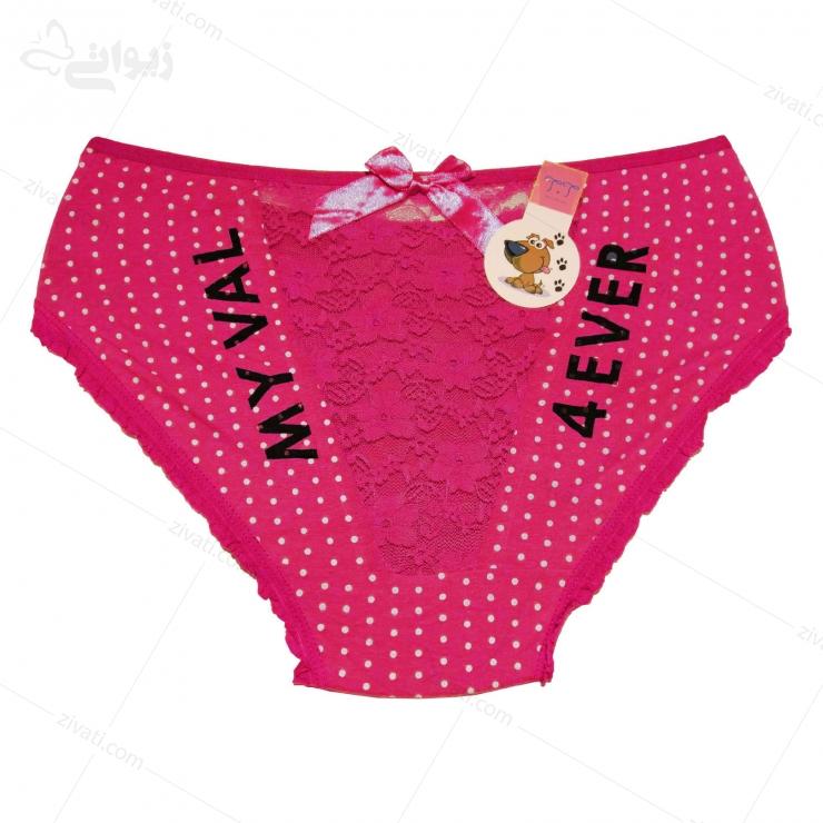 short-tt-6323-darkpink-back-l شورت زنانه فانتزی پشت توری خالدار نخی تی تی
