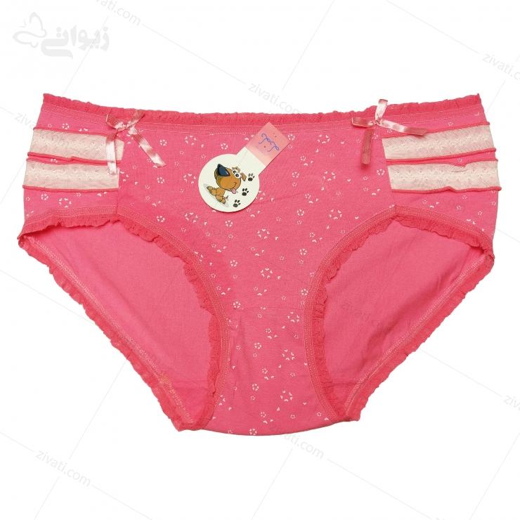 short-tt-l243-pink-front-social شورت زنانه فانتزی نخی گل ریز تی تی l243