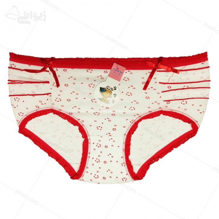 short-tt-l243-whitered-front-m شورت زنانه فانتزی نخی گل ریز تی تی l243