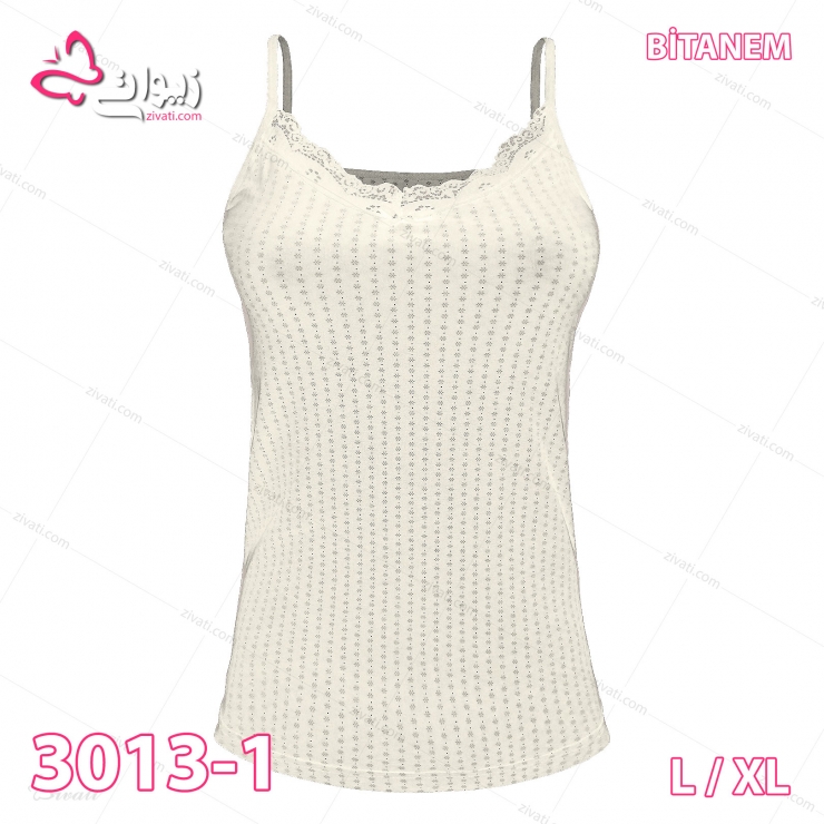 sleep-bitanem-3013-1-white لباس زیر عمده تاپ زنانه نخی راحتی ترک