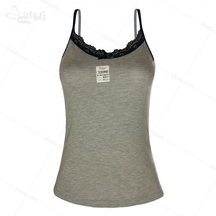 sleep-charming-0111-5-gray-front تاپ نخی ترک زنانه خال خالی درجه یک