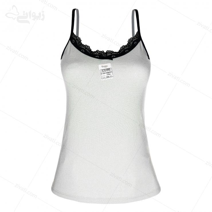 sleep-charming-0111-5-white-front تاپ نخی ترک زنانه خال خالی درجه یک