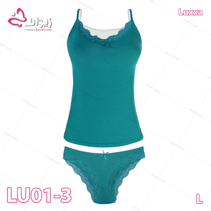 لباس زیر عمده ست تاپ و شورت زنانه نخی ترک