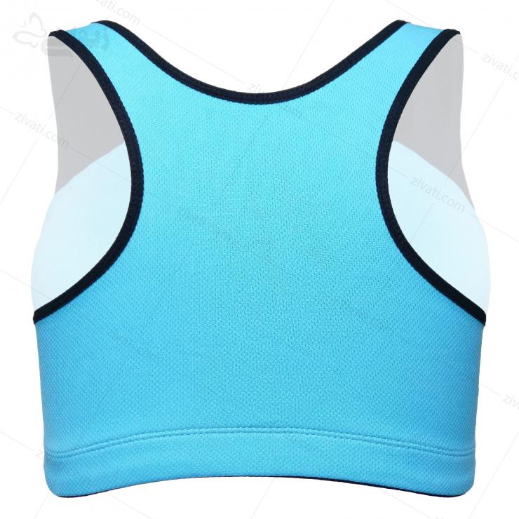 sport-chini-804-l-blue-back نیم تنه کشی ورزشی زنانه جلوبازشو زیپ دار 804 L در پنج رنگ آبی