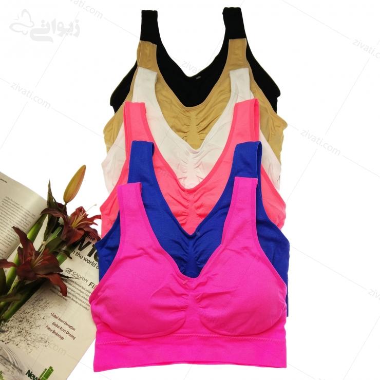 sport-td-99999-multicolor نیم تنه زنانه ورزشی کشی ساده خارجی
